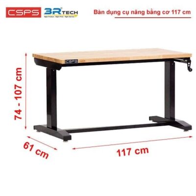 Bàn điều chỉnh chiều cao CSPS 117cm VNLT117XDB12