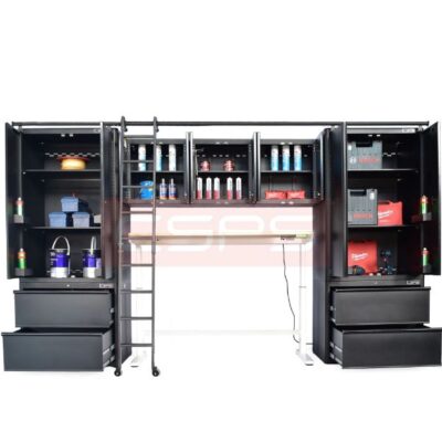 Bộ 9 tủ CSPS 366cm màu đen VNGS3661BB36