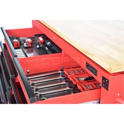 Tủ dụng cụ CSPS 142cm - 10 hộc kéo màu đỏ VNEC14210BC1M