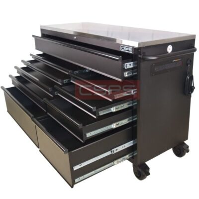 Tủ dụng cụ CSPS 155cm - 10 hộc kéo màu đen VNTC15510BB1M