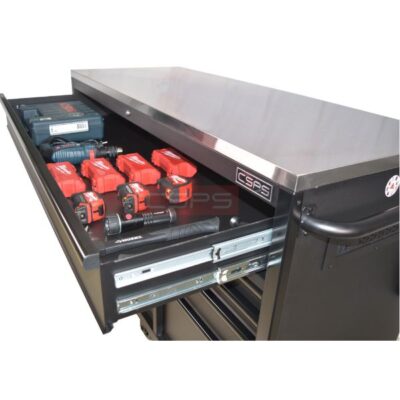 Tủ dụng cụ CSPS 155cm - 10 hộc kéo màu đen VNTC15510BB1M