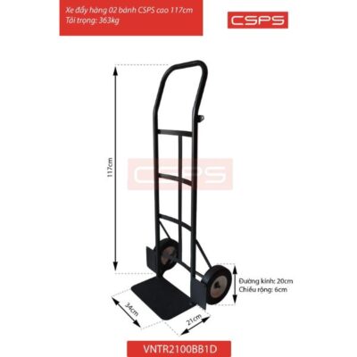 Xe đẩy hàng 02 bánh CSPS cao 117cm VNTR2100BB1D