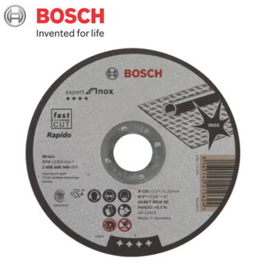 Đá cắt Inox 125x1x22.2mm Bosch 2608600549 – Expert for Inox