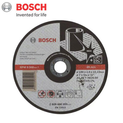 Đá cắt Inox 180x2x22.2mm Bosch 2608600095 – Expert for Inox