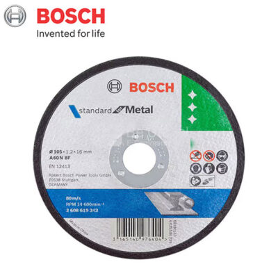 Đá cắt sắt 105×1.2x16mm Bosch 2608619343 – Standard for Metal