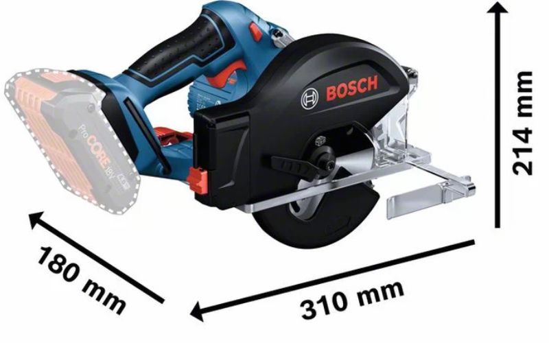 Máy cắt kim loại dùng pin Bosch GKM 18V-50 (SOLO) (06016B8080)