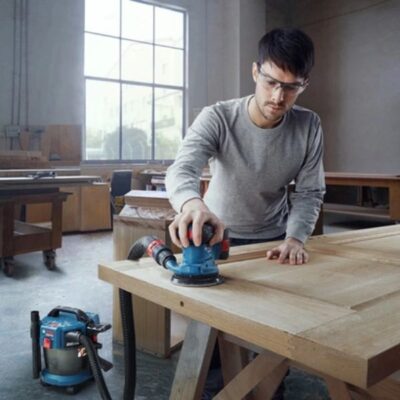 Máy chà nhám tròn dùng pin Bosch GEX 185-LI (SOLO) (06013A5080)