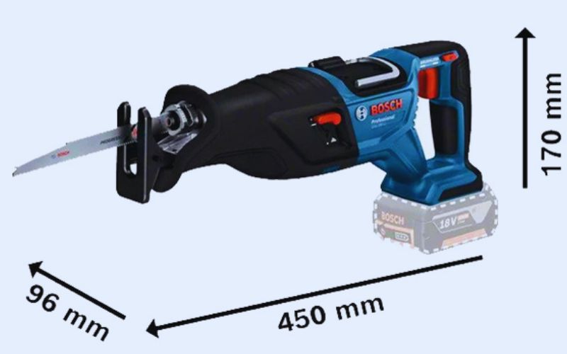 Máy cưa kiếm dùng pin Bosch GSA 185-LI (SOLO) (06016C00L1)