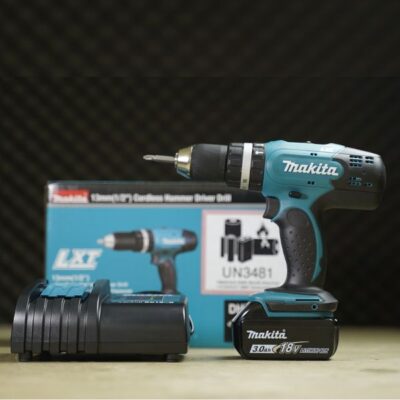 Máy khoan búa và vặn vít pin Makita DHP453SFX8