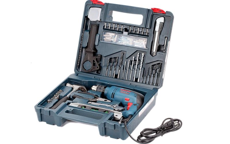 Máy khoan động lực Bosch GSB 600 (bộ set valy 100 món phụ kiện)