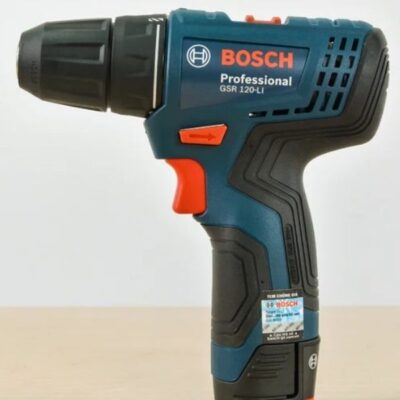 Máy khoan pin Bosch GSR 120-LI GEN II (1 pin+sạc 2 chấu+phụ kiện) (06019G80K5)