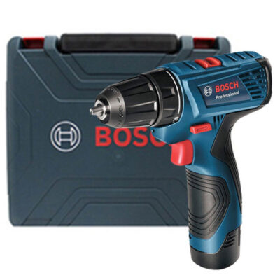 Máy khoan pin Bosch GSR 120-LI GEN II (1 pin+sạc 2 chấu+phụ kiện)