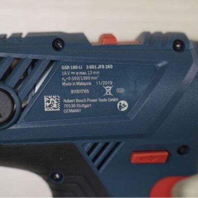 Máy khoan vặn vít dùng pin Bosch GSR 180-LI (kèm phụ kiện) (06019F81K1)