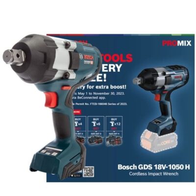 Máy siết bu lông dùng pin Bosch GDS 18V-1050H (SOLO) (06019J85L1)