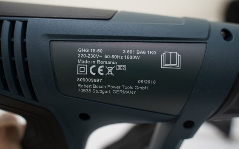Máy thổi hơi nóng Bosch GHG 18-60