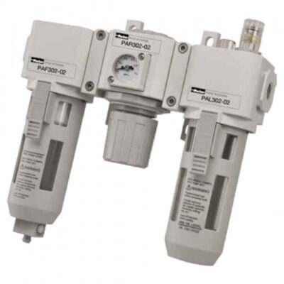 Bộ Lọc Khí - Chỉnh Áp - Cấp Dầu Xả Tự Động Parker Size 3/8 PCB302-03-D