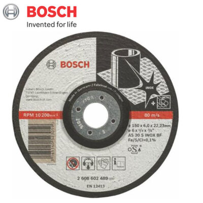 Đá mài inox 150x6x22.23mm Bosch 2608602489