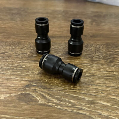 Đầu Nối Giảm Thẳng Khí Nén Phi 12 - 10 mm Đen Airtac PG12-10D