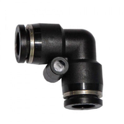 Đầu Nối Khí Cong OD12 mm Đen Airtac PV12D