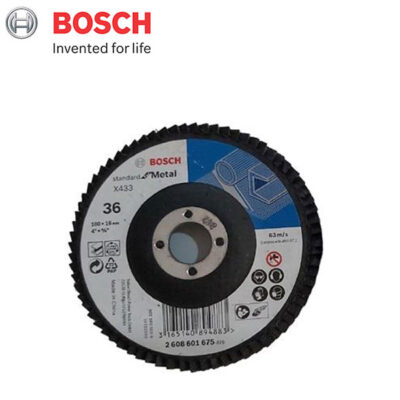Đĩa nhám xếp Alox Bosch 2608601675 P36 Ø100mm