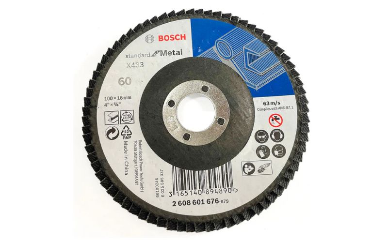 Đĩa nhám xếp Alox Bosch 2608601676 P60 Ø100mm