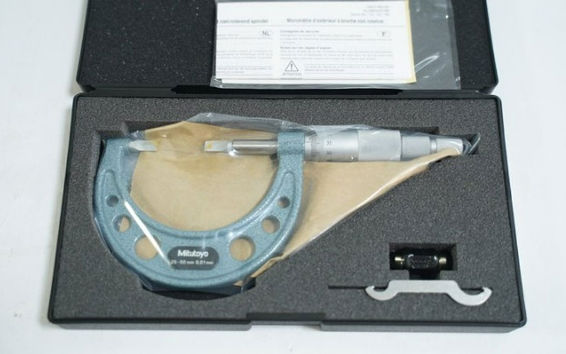 Panme cơ đo rãnh kiểu A Mitutoyo 122-102 (25-50/0.01mm)