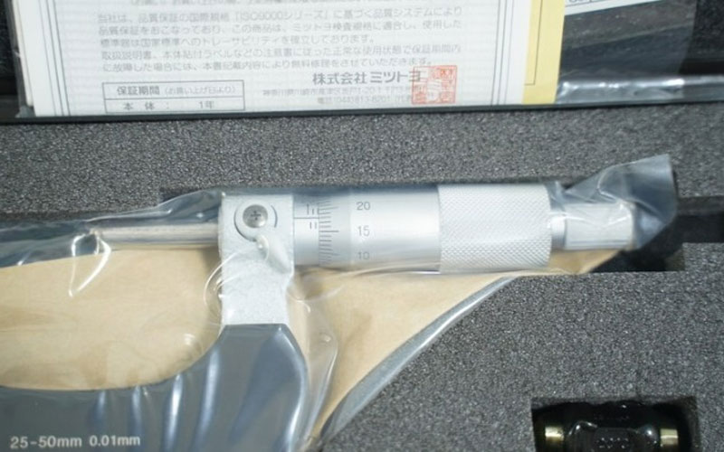 Panme đo ngoài cơ khí 25-50mm/0.01mm Mitutoyo 102-302