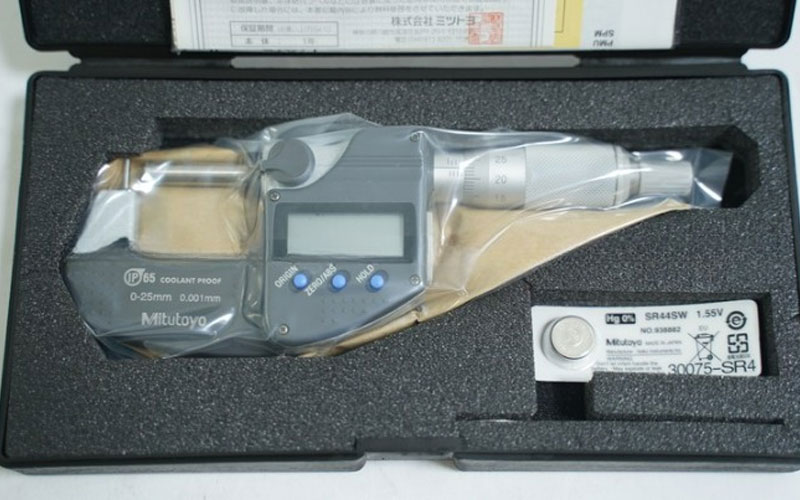 Panme điện tử đo ống (1 đầu trụ) Mitutoyo 395-261-30 (0-25mm/0.001mm)