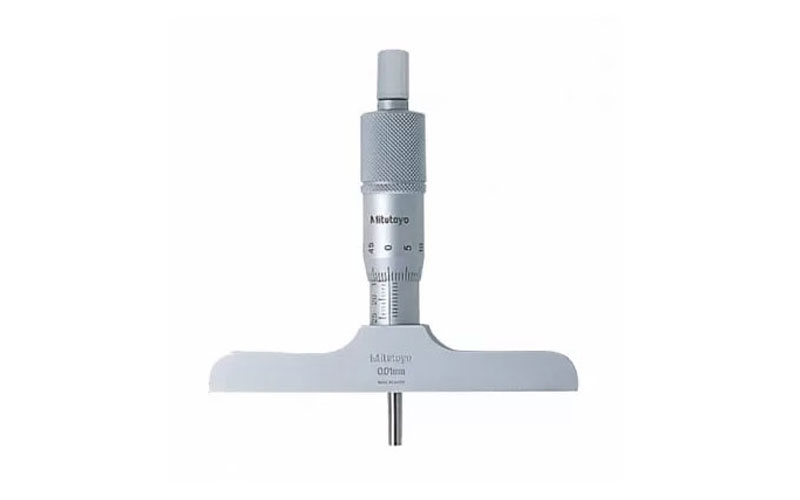 Panme đo sâu Mitutoyo 128-102 (0-25mm/0.01mm/Đế đo 101.6mm)
