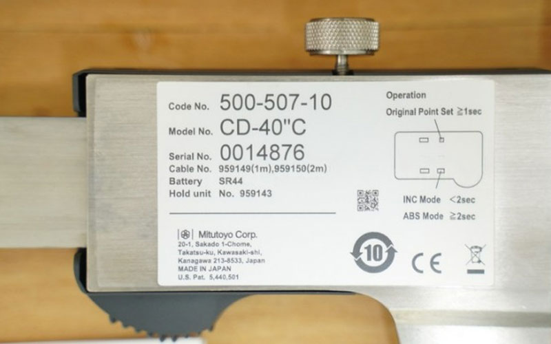 Thước cặp điện tử Mitutoyo 500-507-10 (0-1000mm/40″ x 0.01)