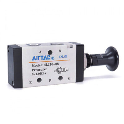 Van Điện Từ Kéo Tay Solenoid 5/2 Size 1/4" Airtac 4L210-08