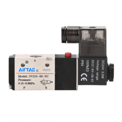 Van Điện Từ Khí Nén Solenoid 3/2 1 Coil PT1/4" Airtac 3V210-08-NC