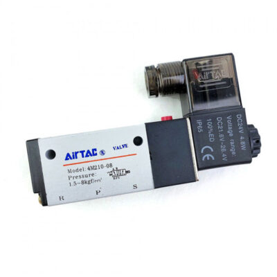 Van Điện Từ Khí Nén Solenoid 5/2 1 Coil PT1/4" Airtac 4M210-08