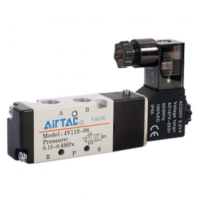 Van Điện Từ Khí Nén Solenoid 5/2 1 Coil PT1/8" Airtac 4V110-06B