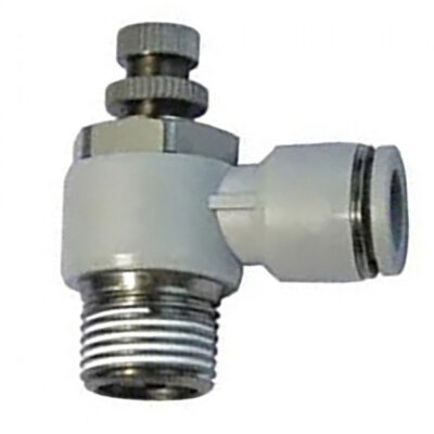 Van Tiết Lưu OD10 mm - PT3/8 Xám Airtac PSL1003B