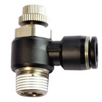 Van Tiết Lưu OD12 mm - PT3/8 Đen Airtac PSL1203BD