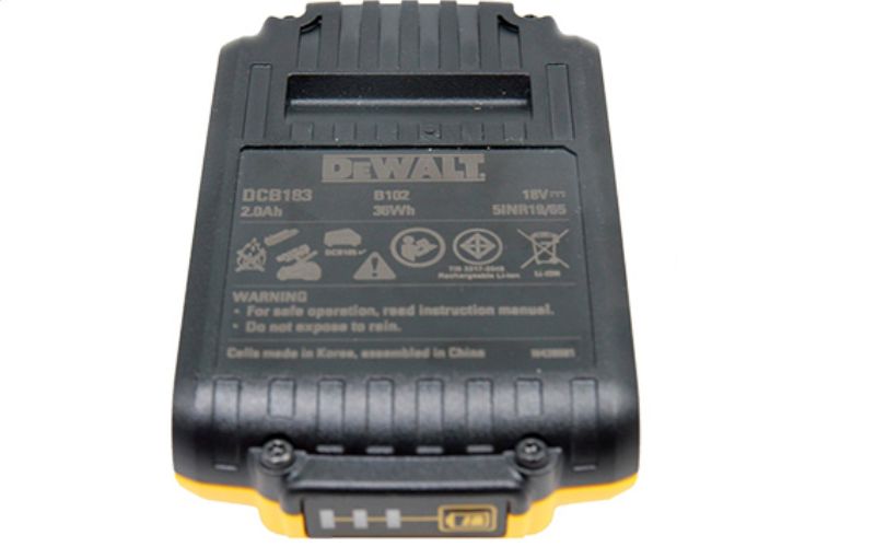 Pin li-ion cho máy khoan 18V-2.0Ah Dewalt DCB183-B1