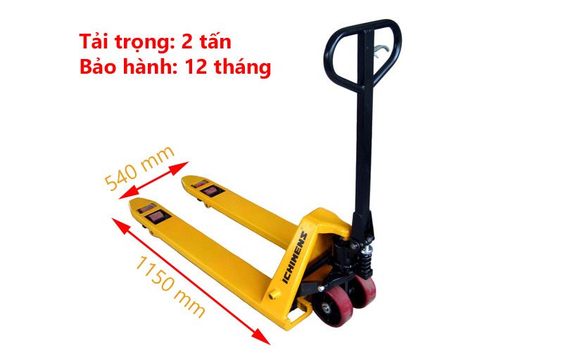 Xe nâng tay thấp 2 tấn XT540-1150-2T hãng Ichimens