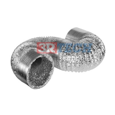 Ống gió mềm nhôm không bảo ôn phi 75mm đến 500mm
