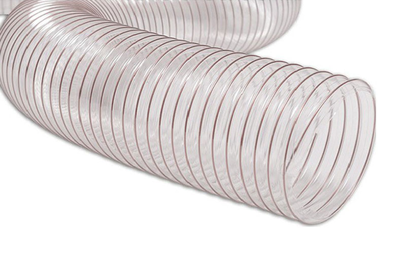 Ống hút bụi PU lõi thép mạ đồng phi 32mm đến phi 300mm