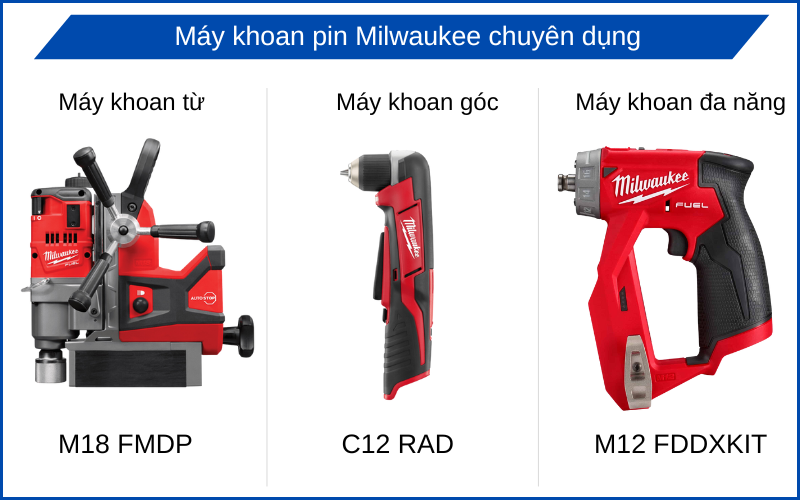 Máy khoan pin Milwaukee chuyên dụng