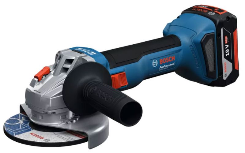Máy mài góc dùng pin 18V Bosch GWS 18V-8 Set (2 Pin 4.0Ah, 1 Sạc) 100mm (06019N90K1)