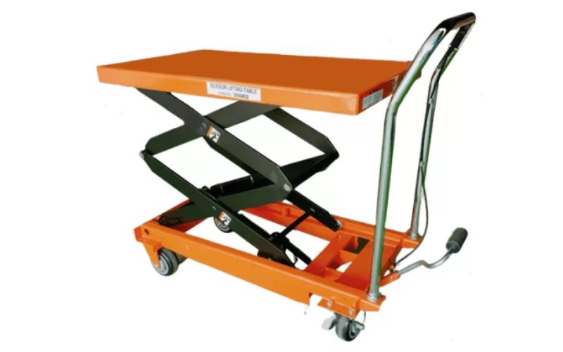 Xe nâng mặt bàn 350kg Ssangyong nâng cao 1m3