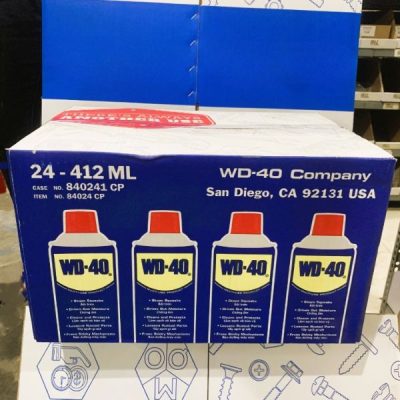 Thùng 24 chai xịt đa năng bôi trơn chống rỉ sét WD 40 (412ml)