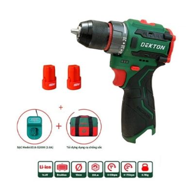 Máy khoan pin 16.8V Dekton D16-KVT1055PRO (2 Pin, 1 Sạc)