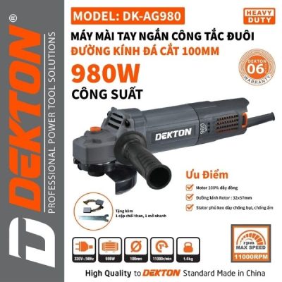 Máy mài góc Dekton DK-AG980