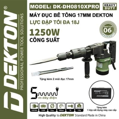 Máy đục bê tông Dekton DK-DH0810XPRO