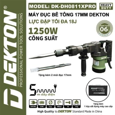 Máy đục bê tông Dekton DK-DH0811XPRO