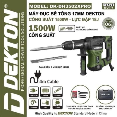 Máy đục bê tông Dekton DK-DH3502XPRO