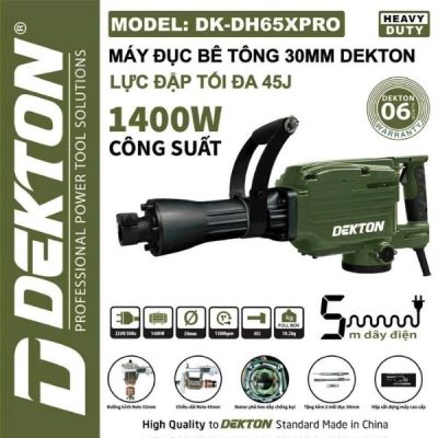 Máy đục bê tông Dekton DK-DH65XPRO